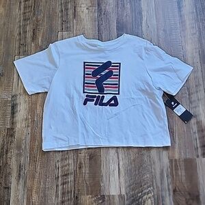 NWT Cropped Fila Tshirt Sz Medium